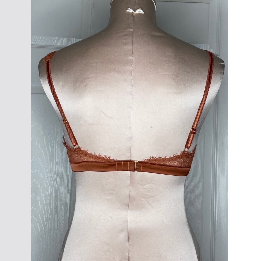 Victoria's Secret Lace Bralette Rust Sz S - Picture 3 of 9